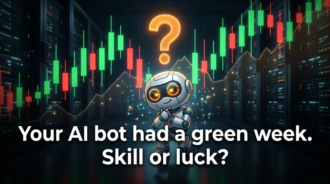 Your AI bot had a green week. Skill or luck?
